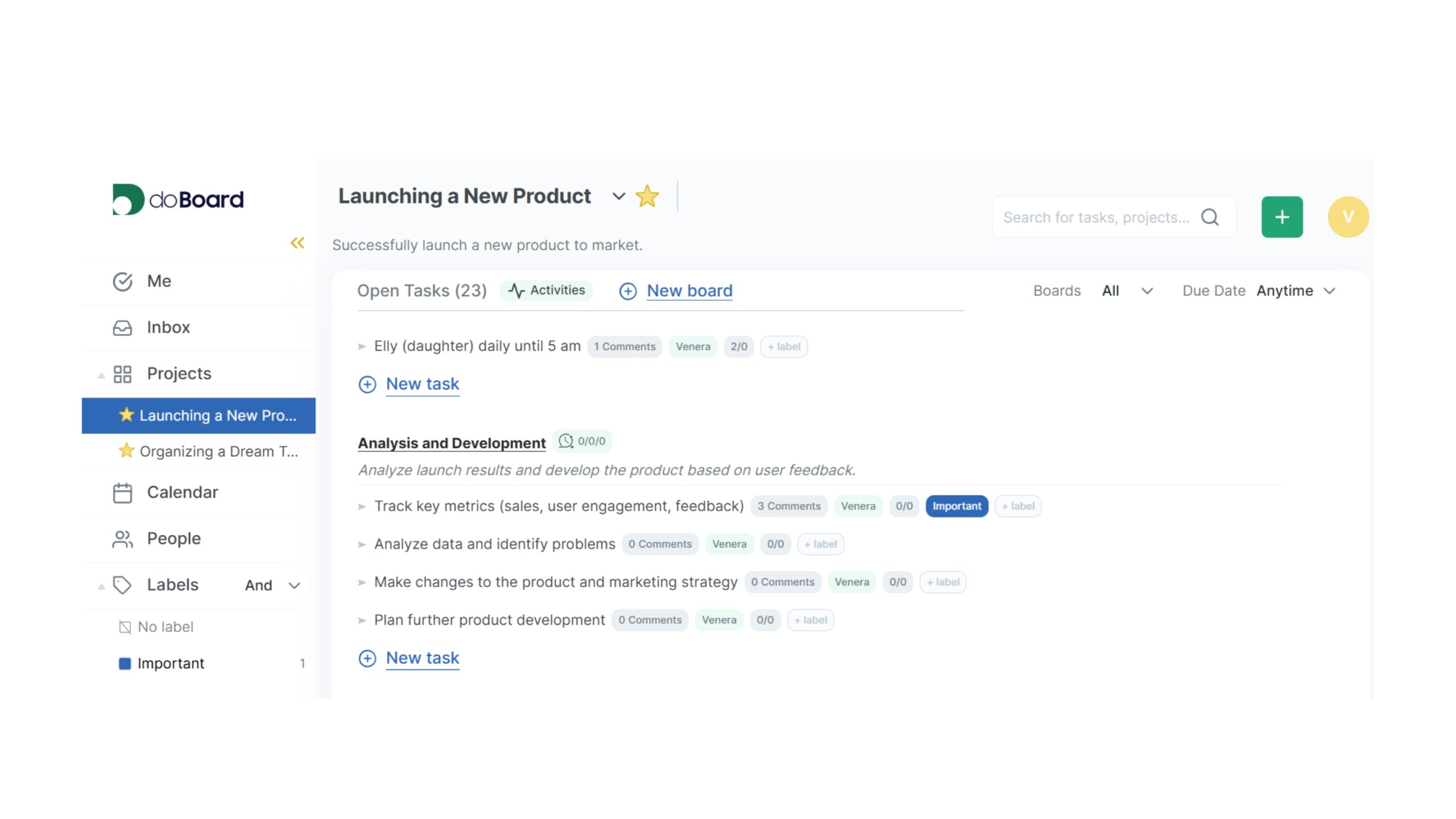 see priorities at a glance